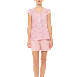 PYJAMA SHORTS LEOPARD ROSE