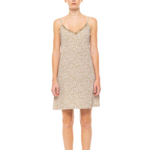 NIGHTGOWN MINT LEOPARD