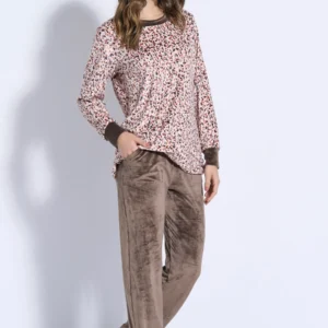 Jeanette Velvet V-Neck Pajamas