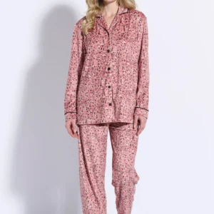 Jeannette Velvet Buttoned Pajamas